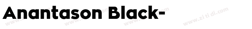 Anantason Black字体转换 Anantason Black字体转换